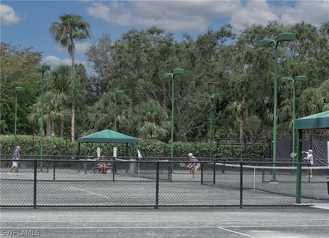 view of sport court