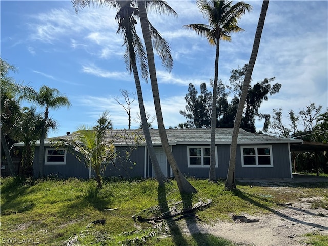 view of ranch-style home