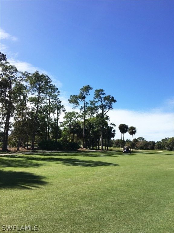 surrounding community featuring a lawn