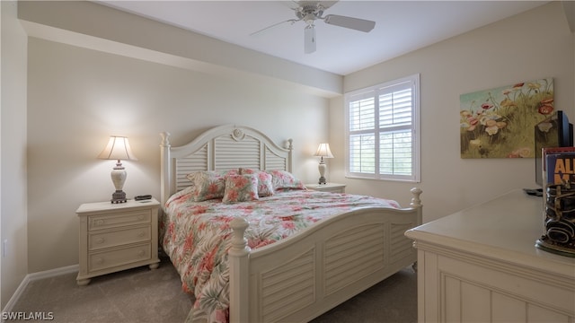 14541 Legends Blvd N Unit 206, Fort Myers, FL 33912 - bedroom featuring light carpet and ceiling fan