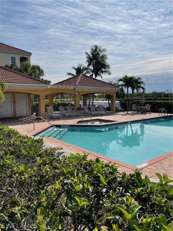 view of pool with a patio