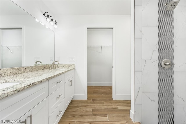 bathroom featuring dual bowl vanity