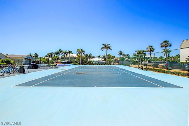 view of tennis court