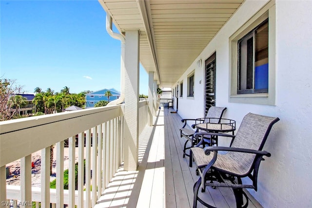 view of balcony