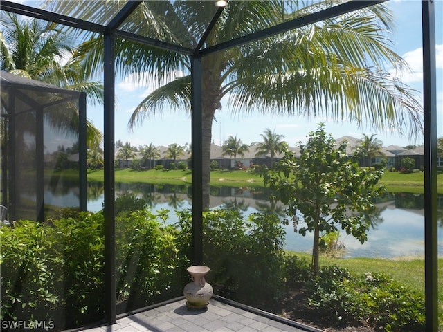 view of water feature