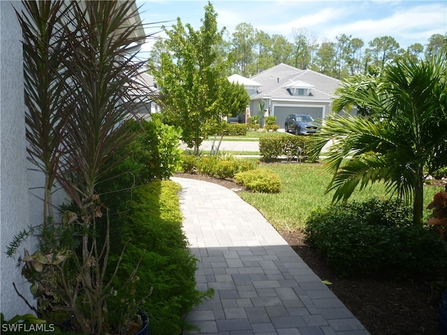 view of nearby features featuring a garage