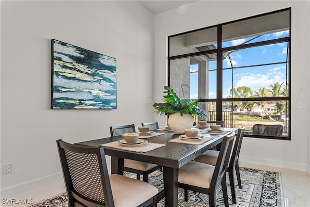 view of dining room