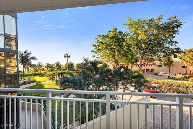 view of balcony