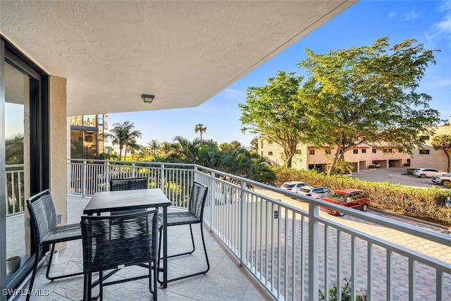 view of balcony