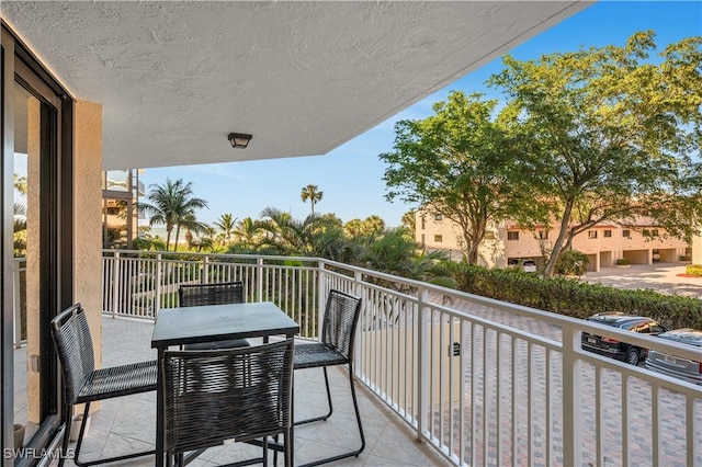 view of balcony