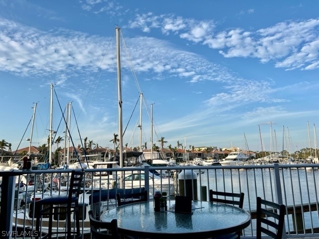 view of dock