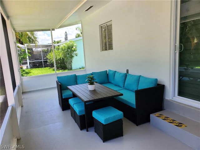 view of patio / terrace featuring outdoor lounge area