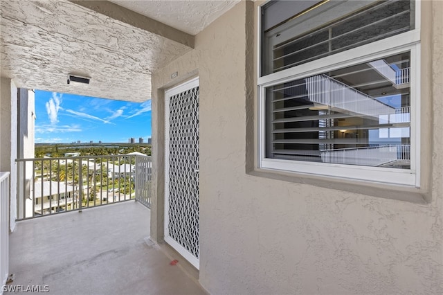 view of balcony