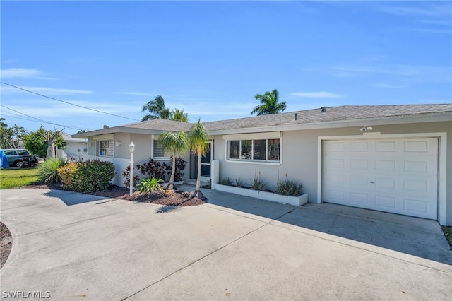 ranch-style house with a garage