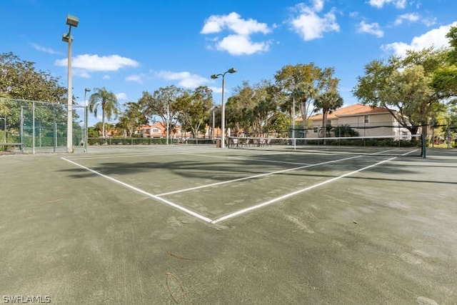 view of sport court