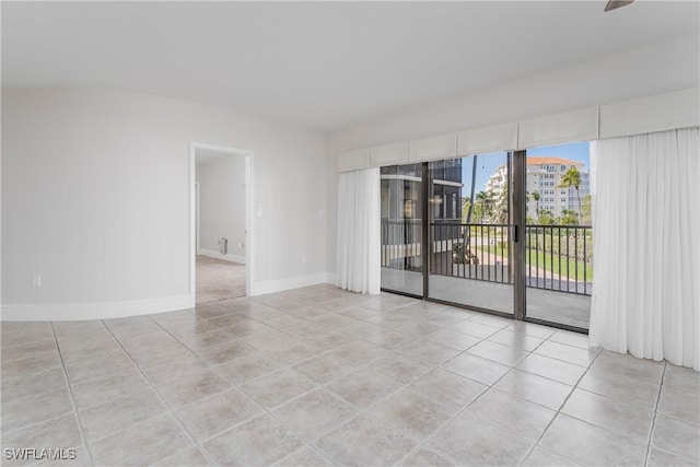 view of tiled empty room