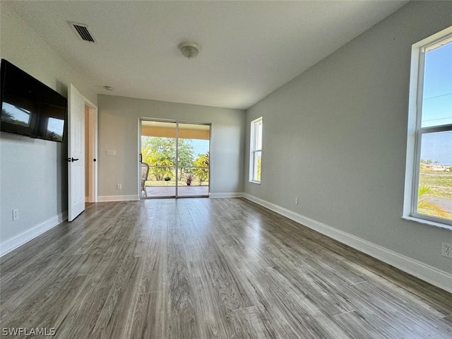 interior space featuring hardwood / wood-style flooring