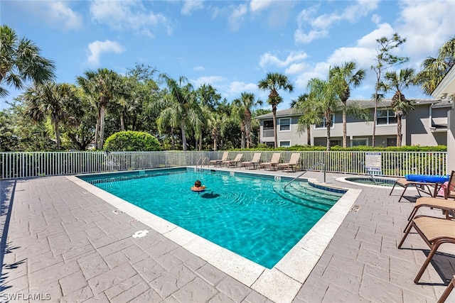 view of pool