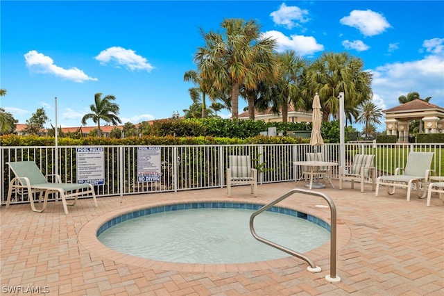 view of pool with a patio