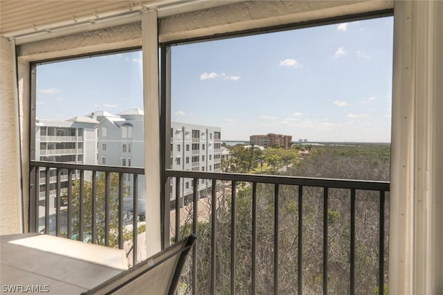 view of balcony