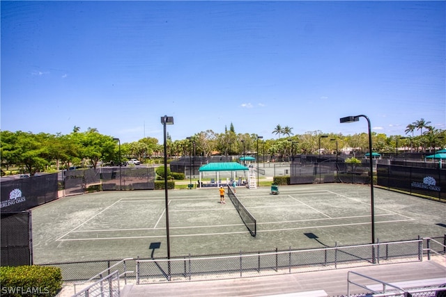 view of tennis court