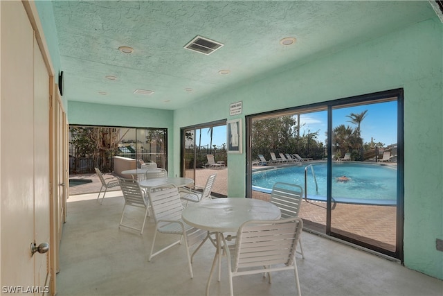 view of sunroom