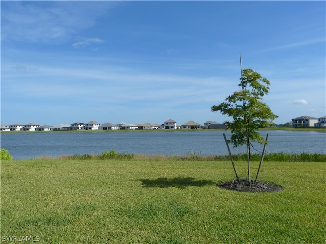 view of property view of water