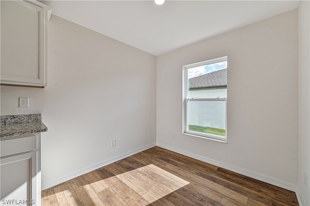 interior space featuring wood-type flooring