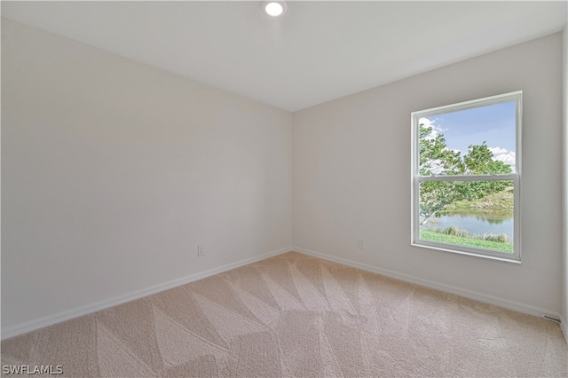 view of carpeted empty room