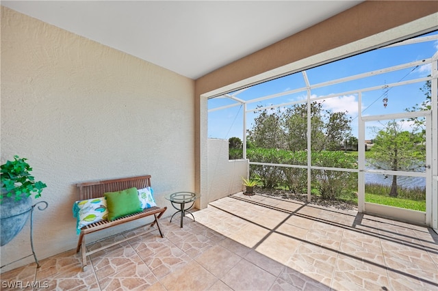 sunroom with plenty of natural light