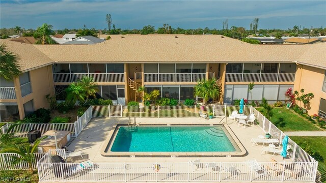 view of pool with a patio