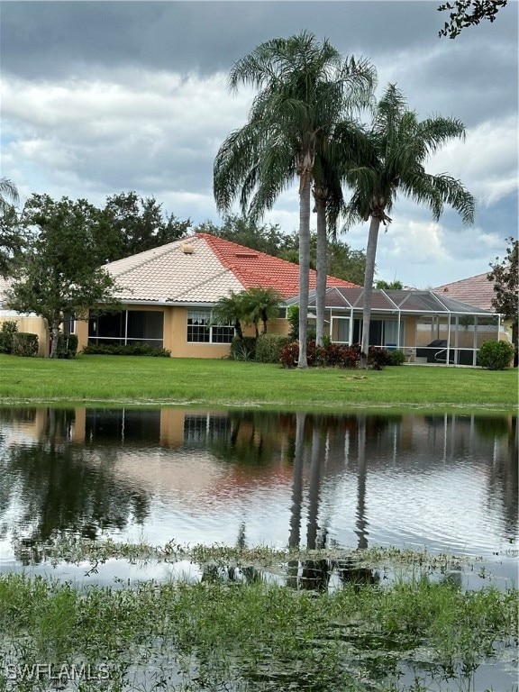 view of water feature