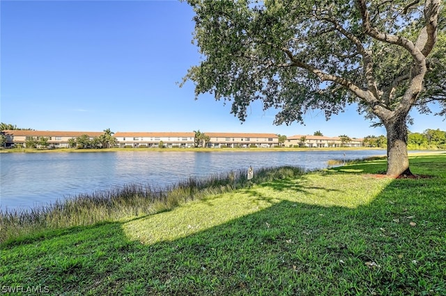 view of property view of water