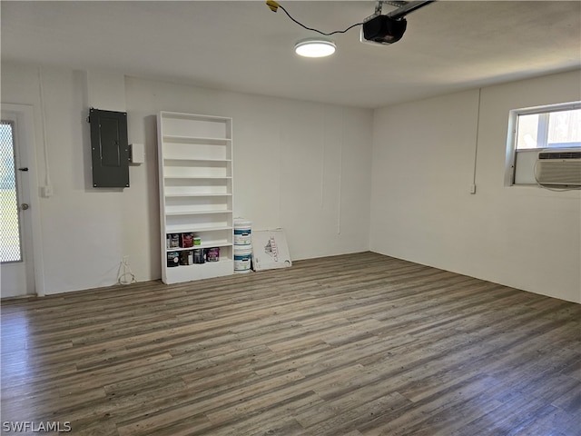 unfurnished room featuring dark wood-type flooring