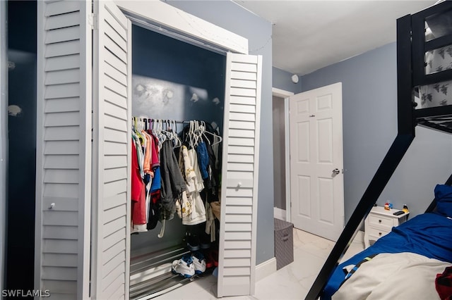 interior space featuring a closet