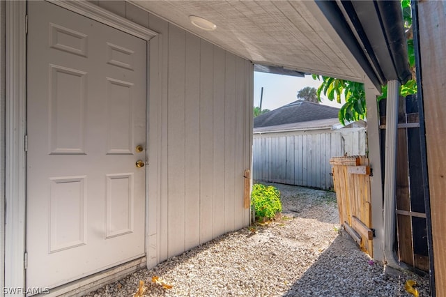 view of entrance to property