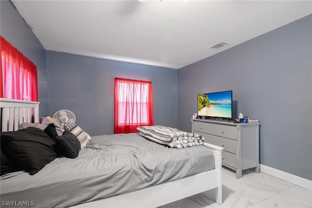 view of tiled bedroom