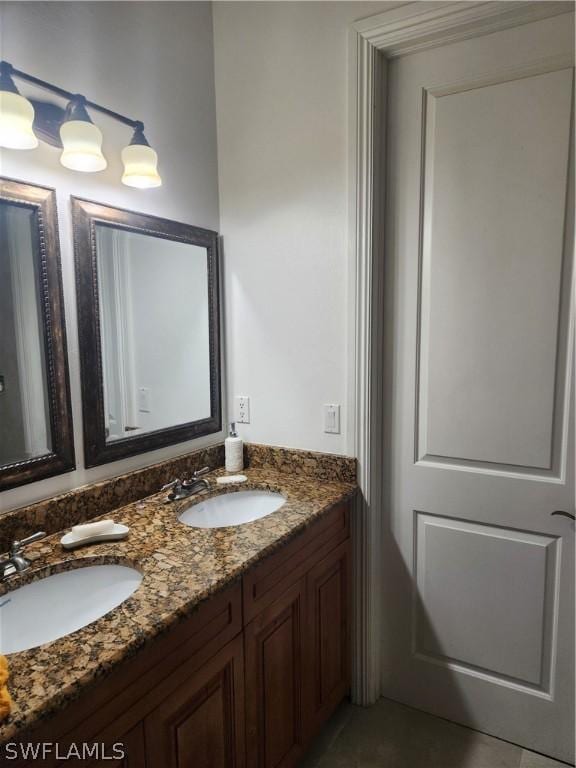 bathroom with vanity