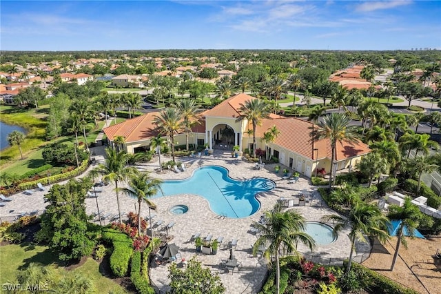 view of pool with a patio area