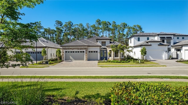 view of front of house featuring a garage