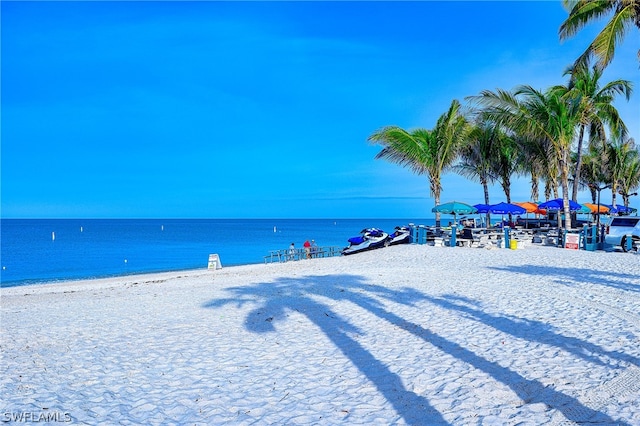 water view with a beach view