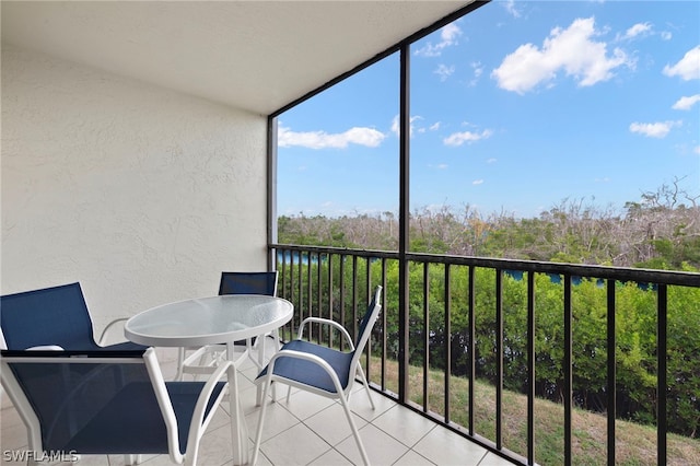 view of balcony