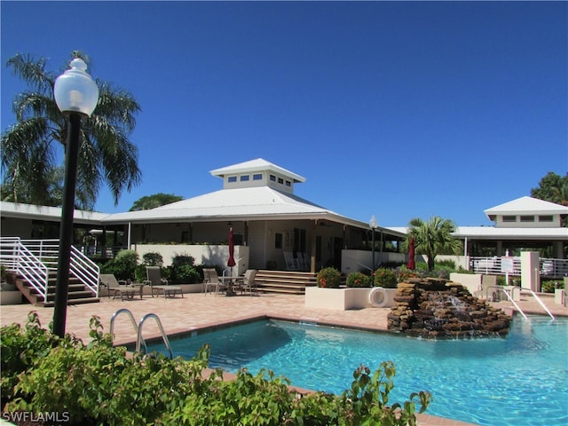 view of pool with a patio area