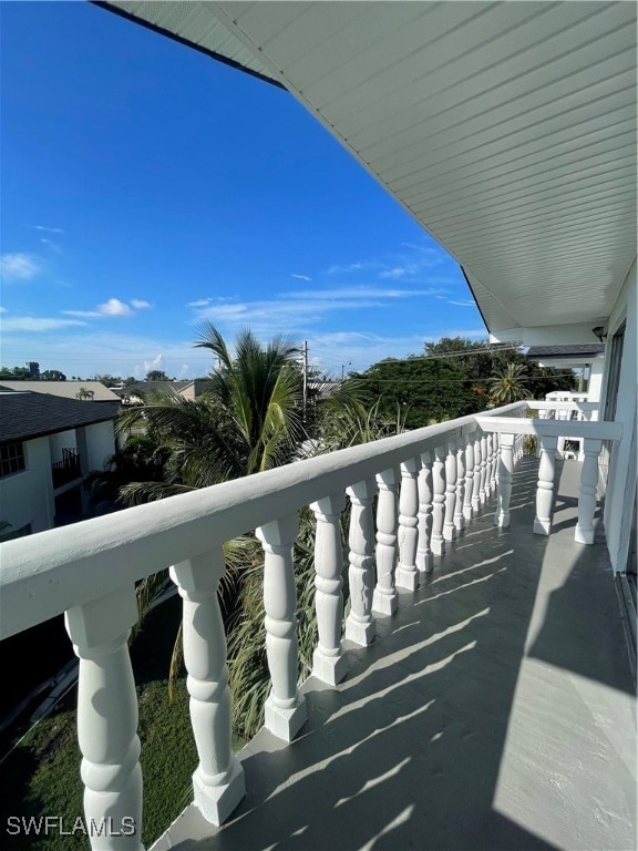 view of balcony