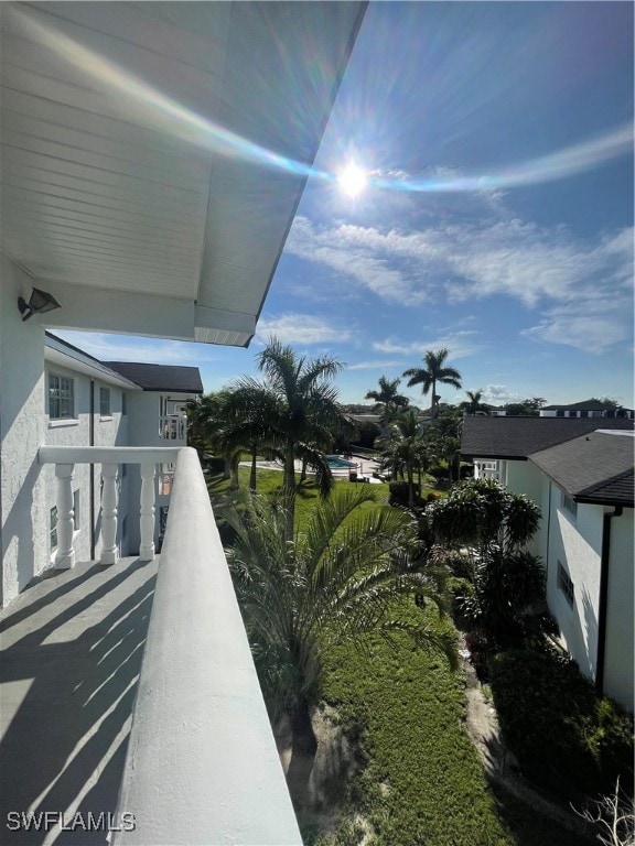 view of balcony