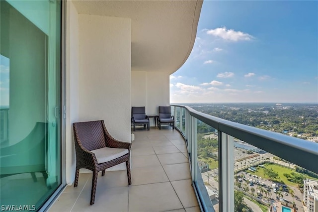 view of balcony