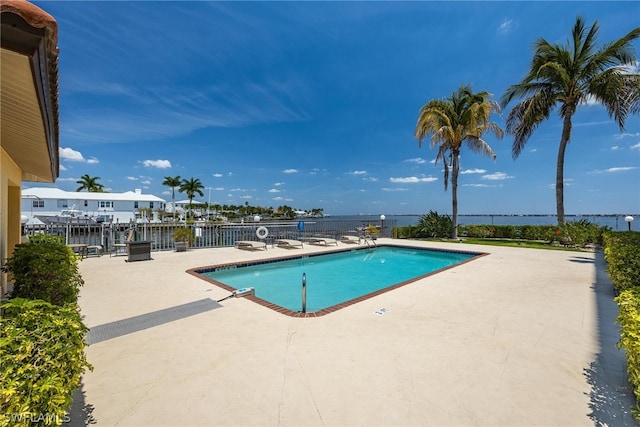 view of pool with a patio