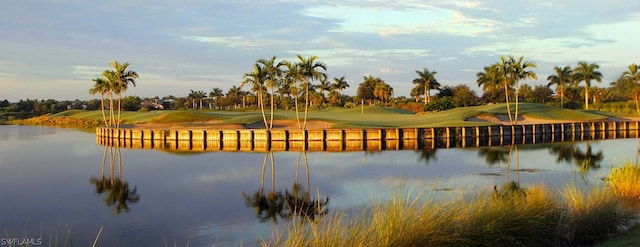 view of water feature