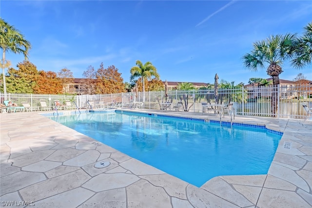 view of pool with a patio