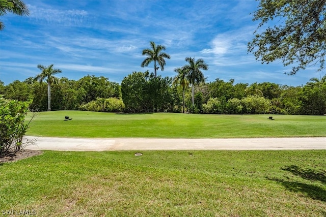 view of nearby features featuring a lawn